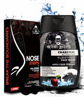 Urbangabru Nose Strips Blackhead/Whiteheads Remover (4 Strips) + BHA Serum to Treat Pores (Nose Strips + Charcoal Face Wash)